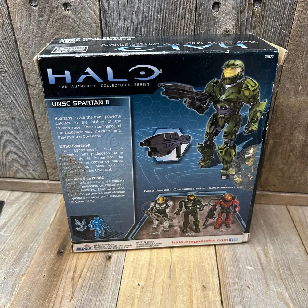 Mega Bloks Halo Wars 29671 Magnetic UNSC Spartan II Figure Set Open Box Sealed